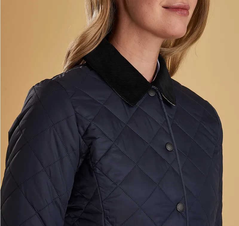 Barbour Ladies Deveron Quilt Jacket Navy-5